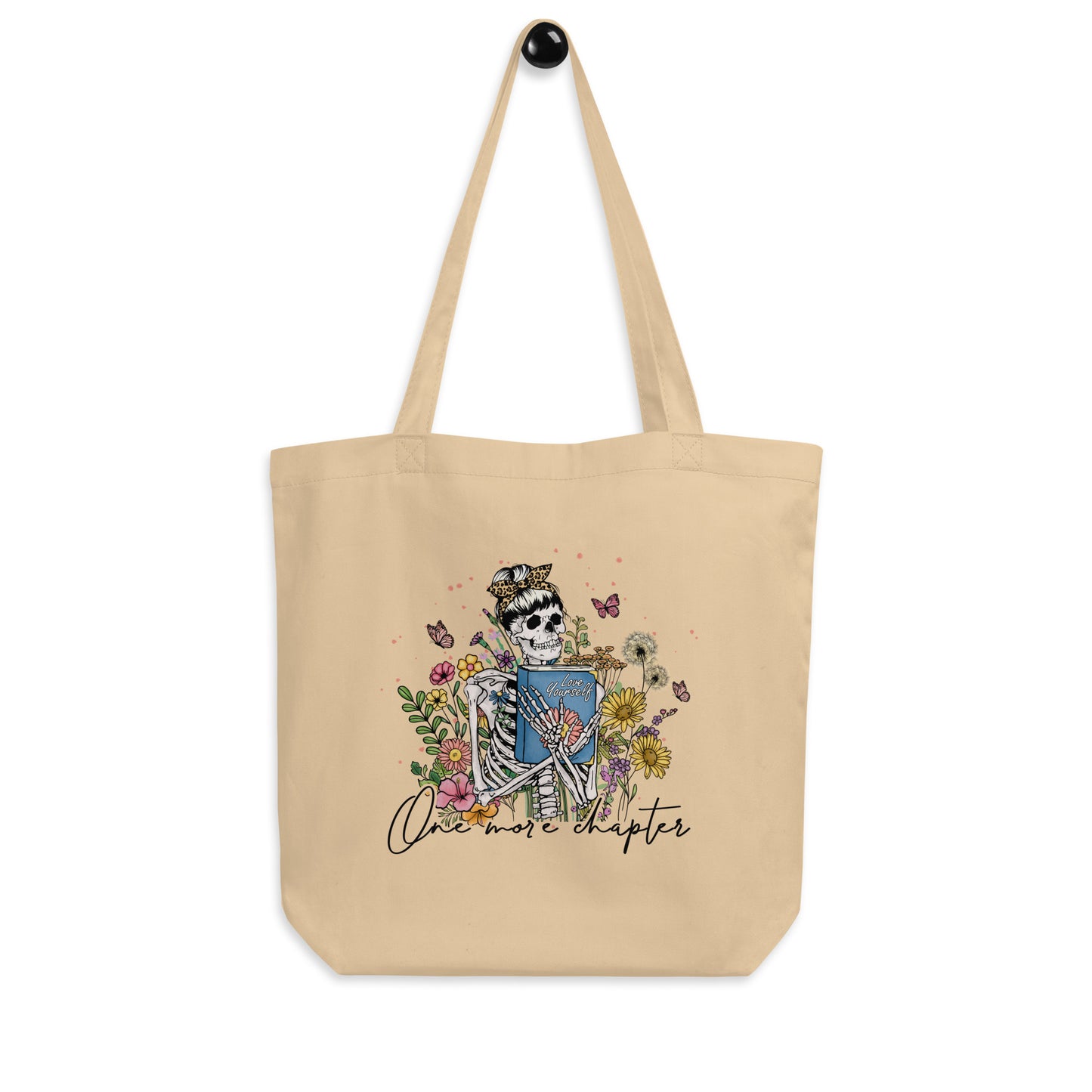One More Chapter Skeleton Eco Tote Bag