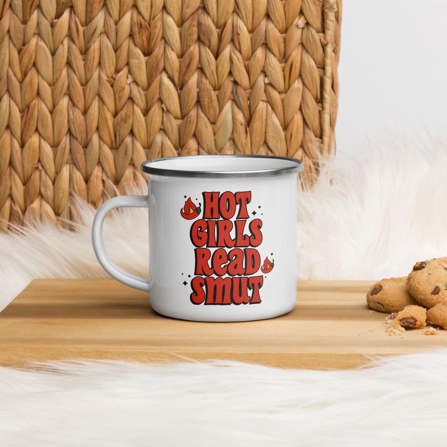 Read Smut Enamel Mug