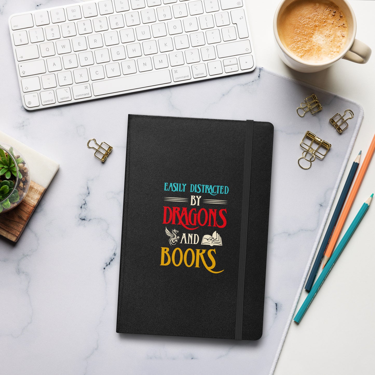 Easily Destracted By.... Hardcover bound notebook