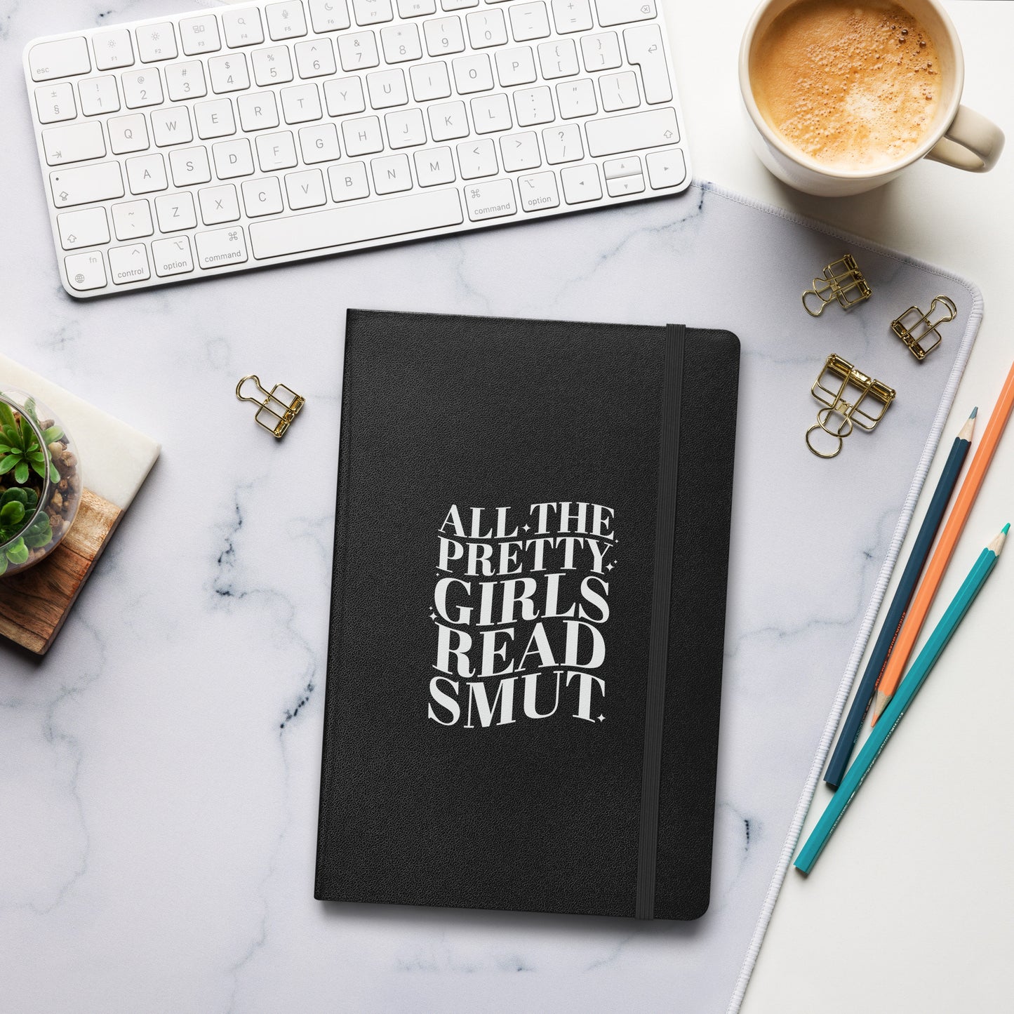 All Girls Read Smut Hardcover bound notebook