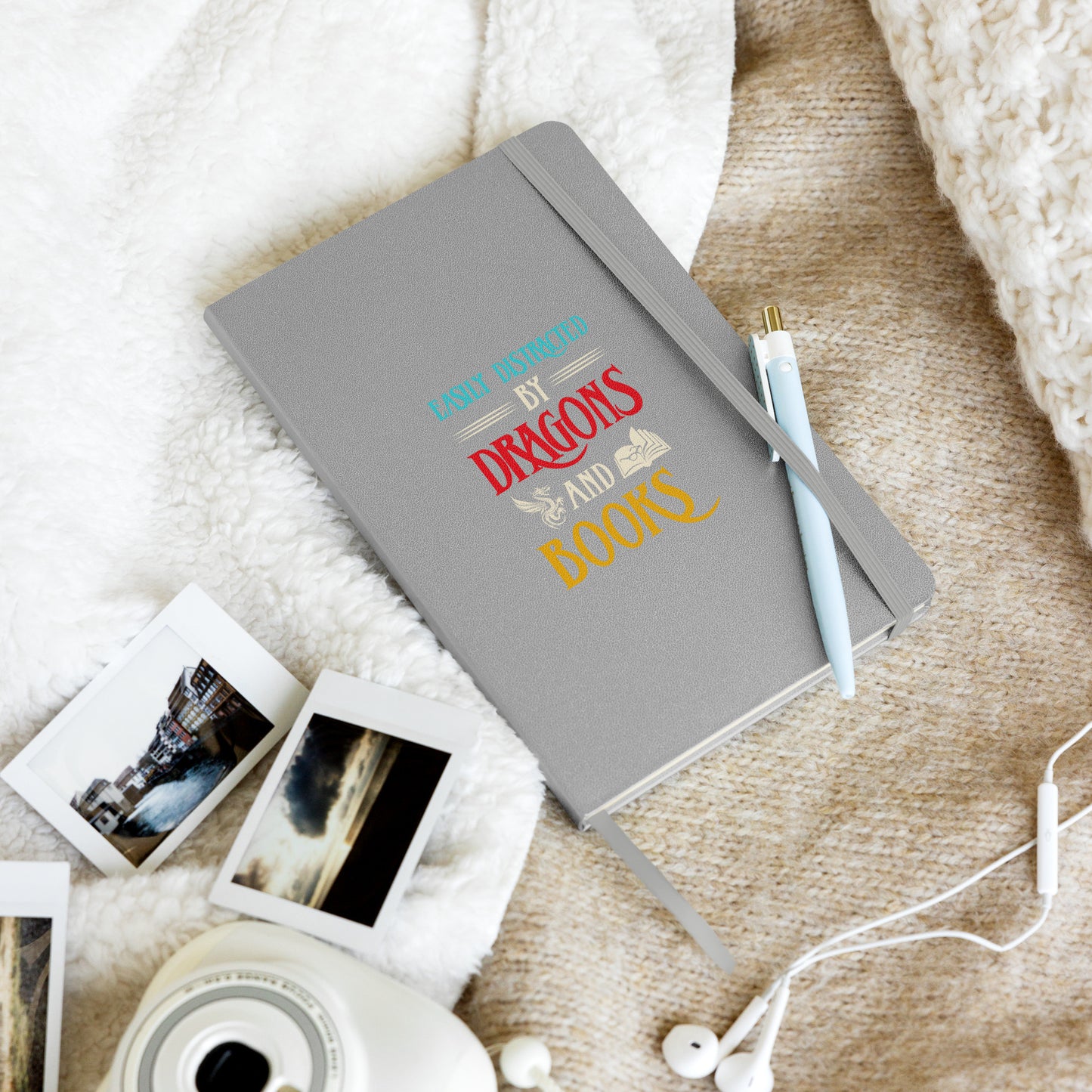 Easily Destracted By.... Hardcover bound notebook