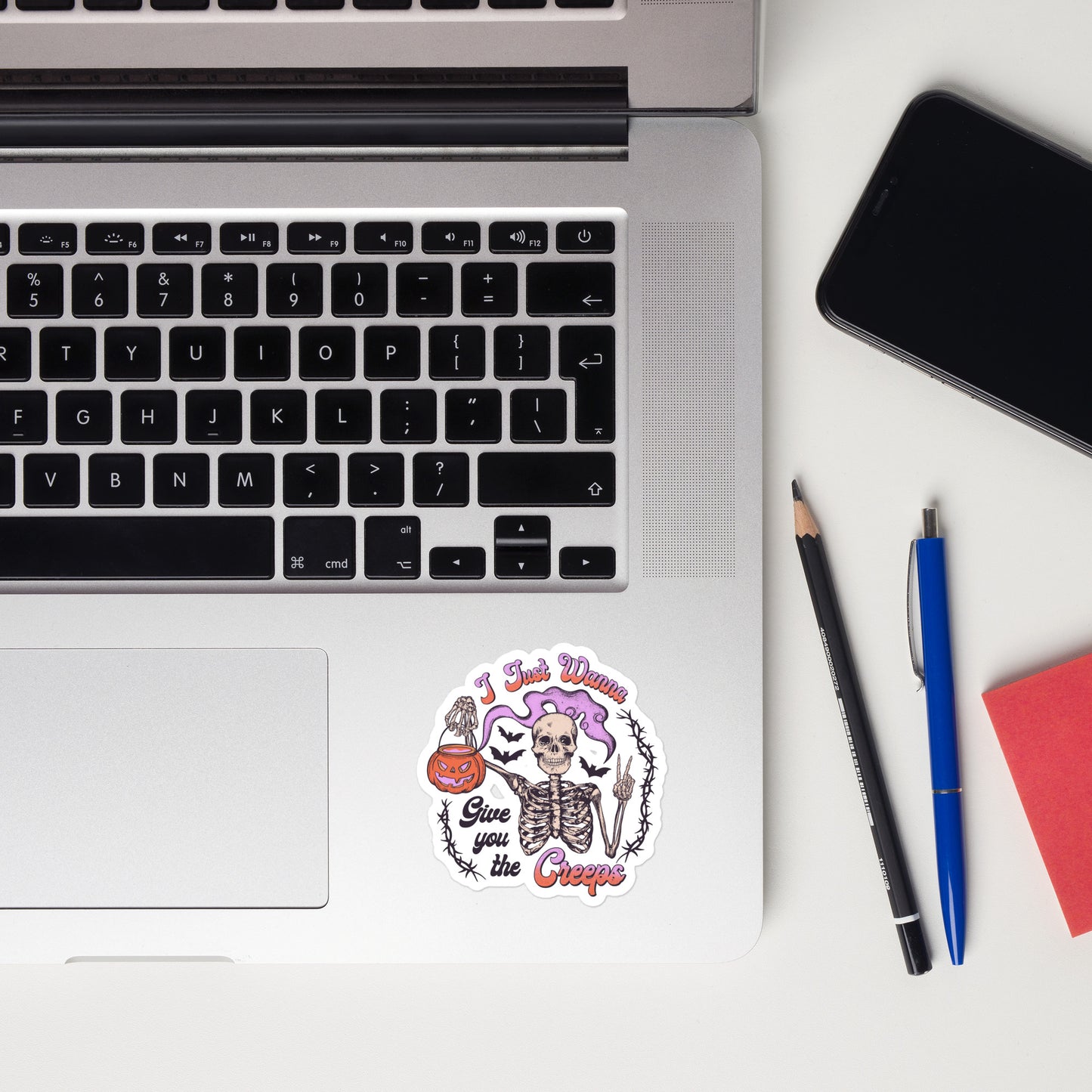 Give you the creeps Sticker