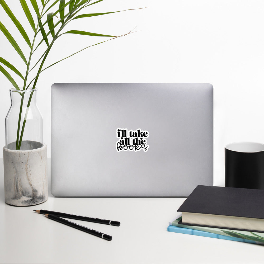 I'll take all the books sticker