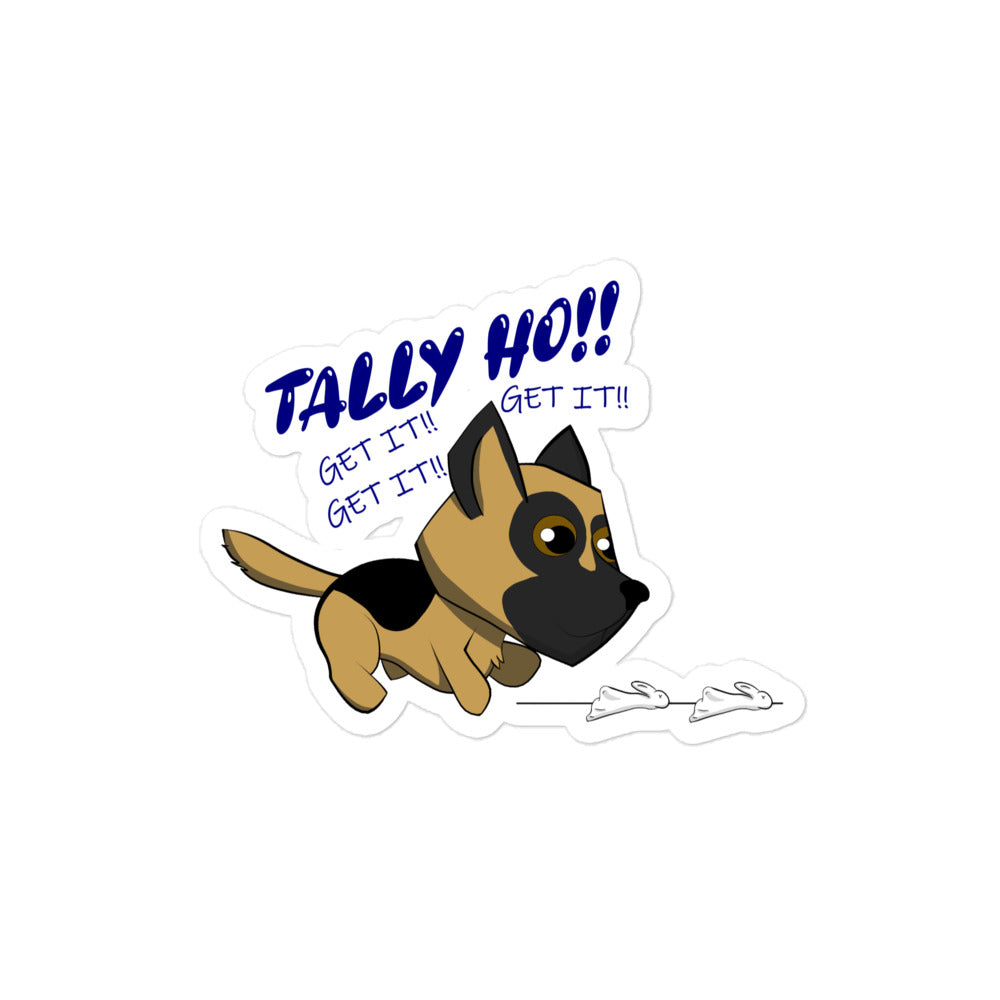 Tally Ho German Shepard Sticker