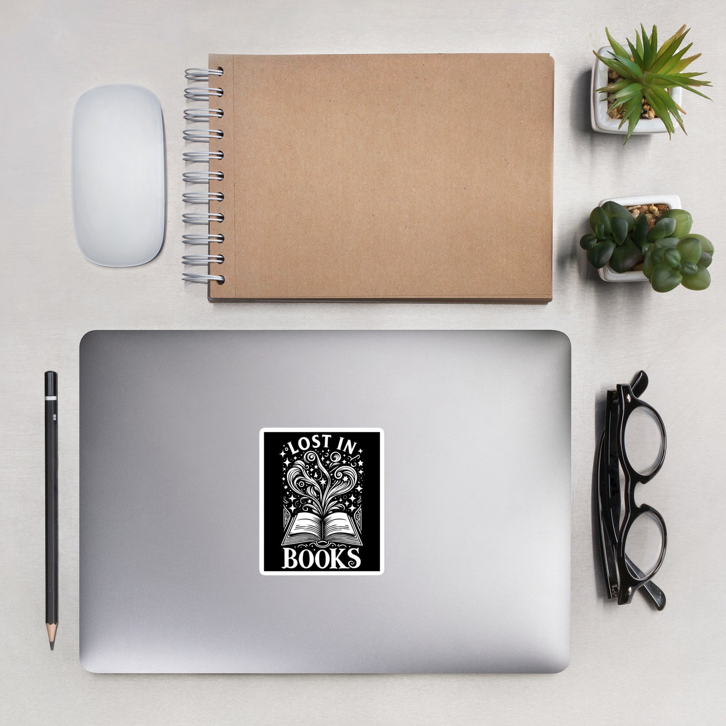 Lost In Books Sticker