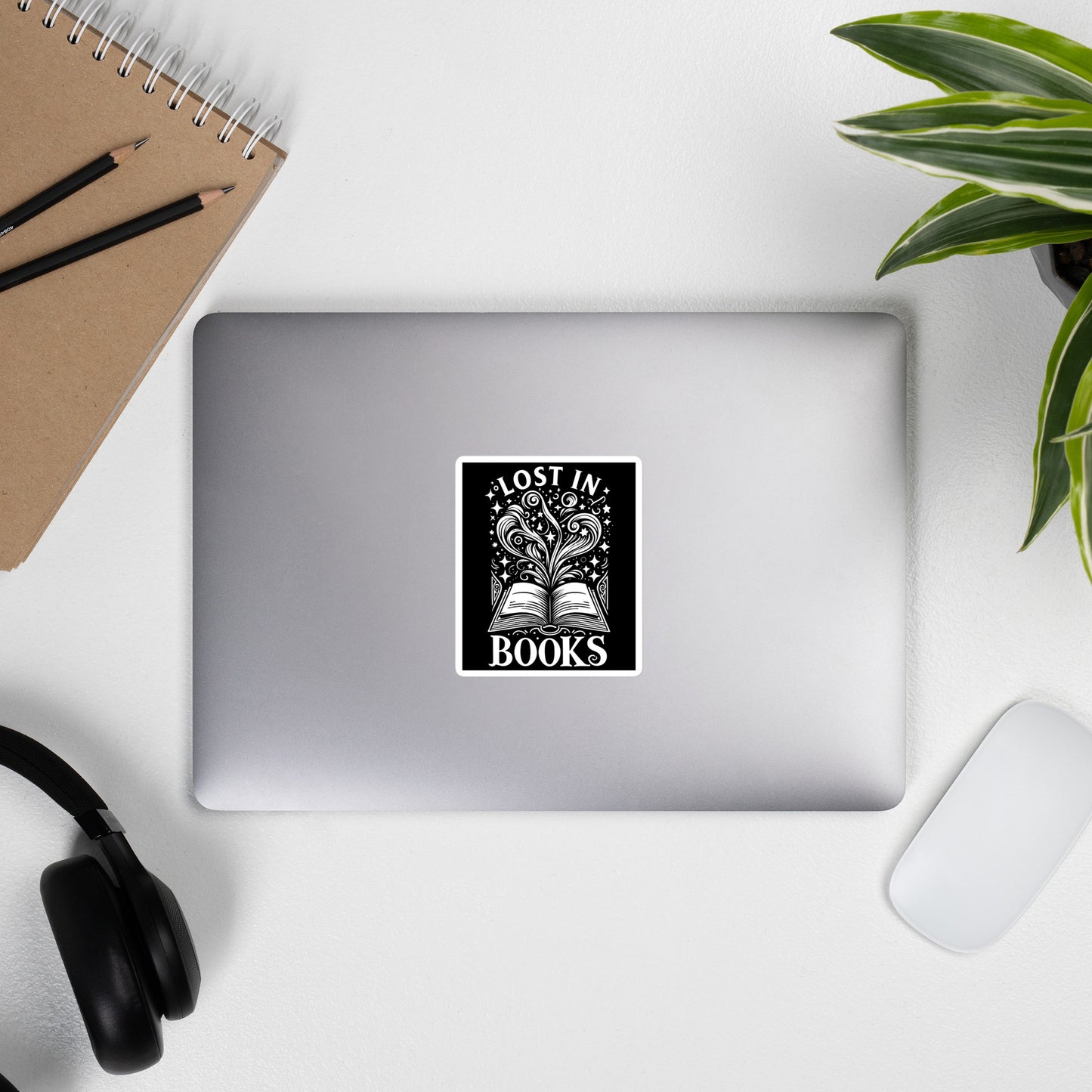 Lost In Books Sticker