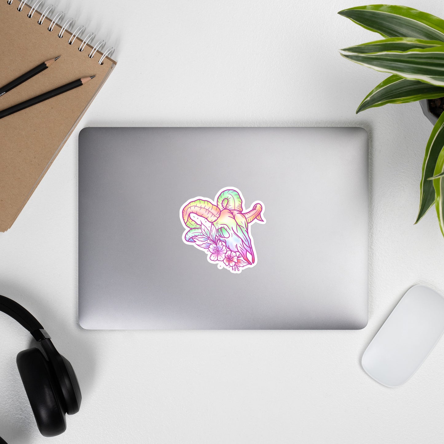 Rams Skull Pastel Sticker