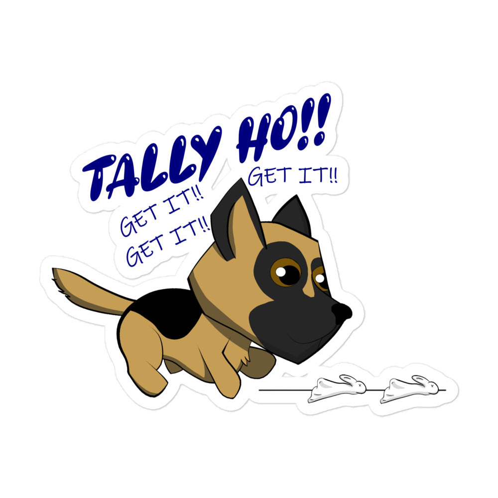 Tally Ho German Shepard Sticker