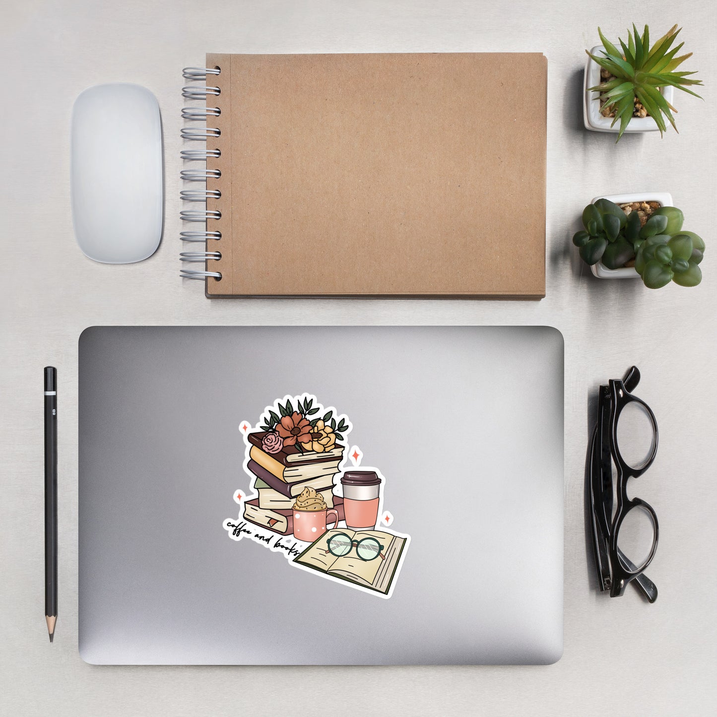 Coffee & Books Sticker