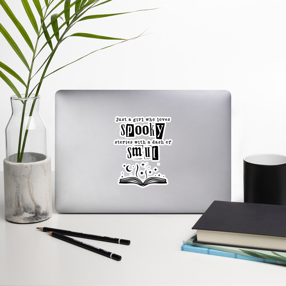 Spooky Smut Book Sticker