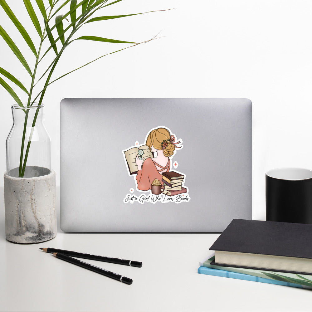 Just a girl who loves to read sticker