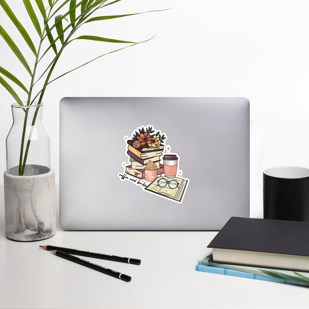 Coffee & Books Sticker