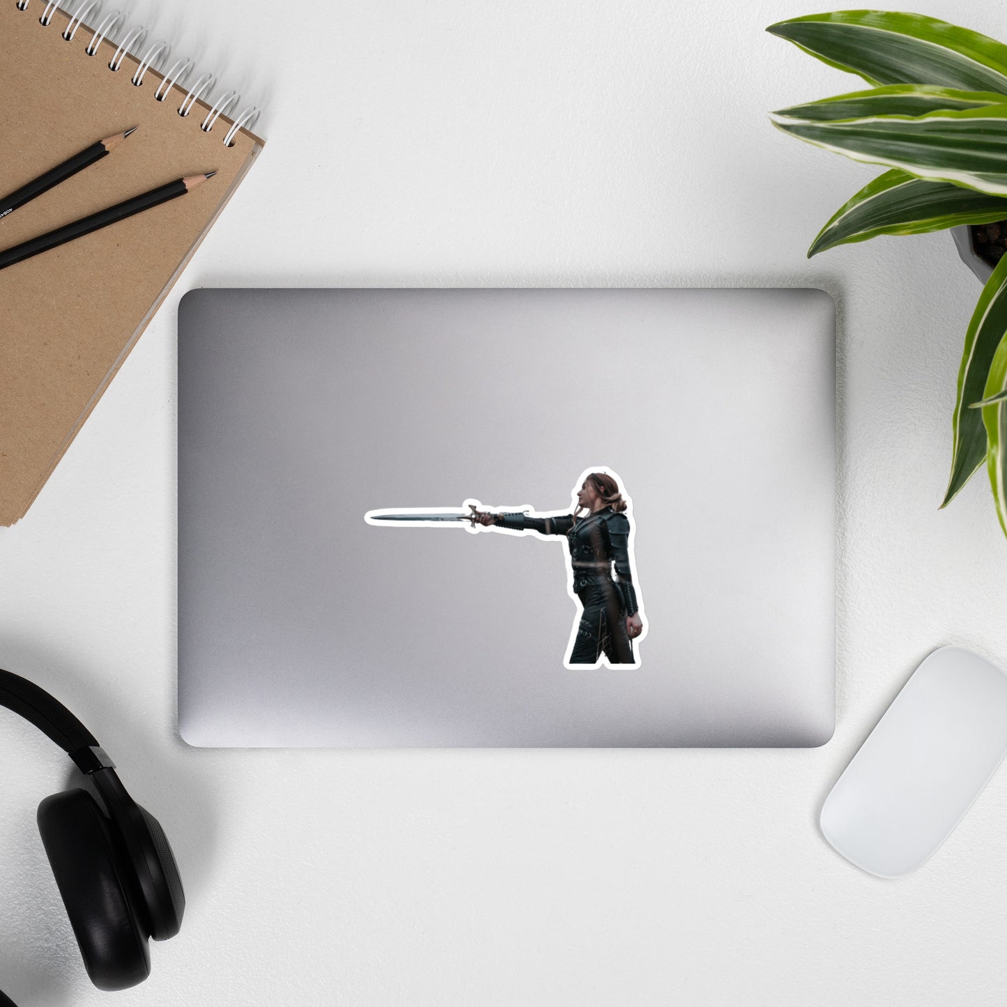 Fae Warrior Bow Before Me Sticker