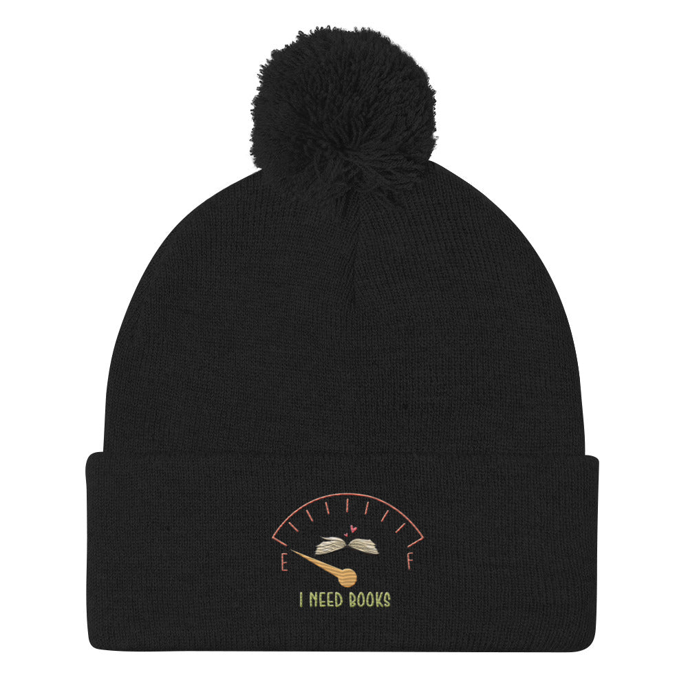 I need Books Pom-Pom Beanie