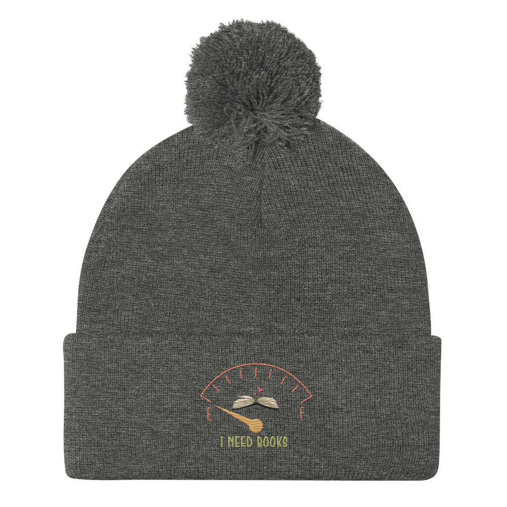 I need Books Pom-Pom Beanie