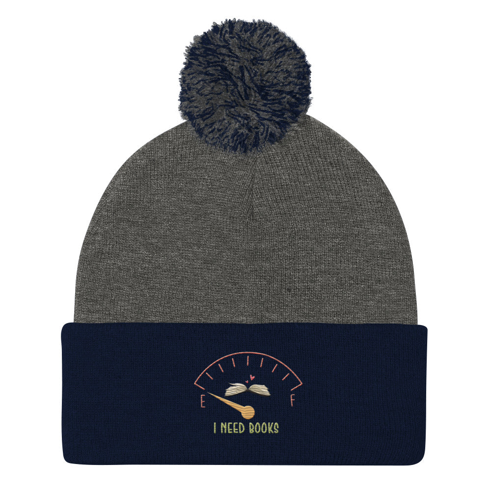 I need Books Pom-Pom Beanie
