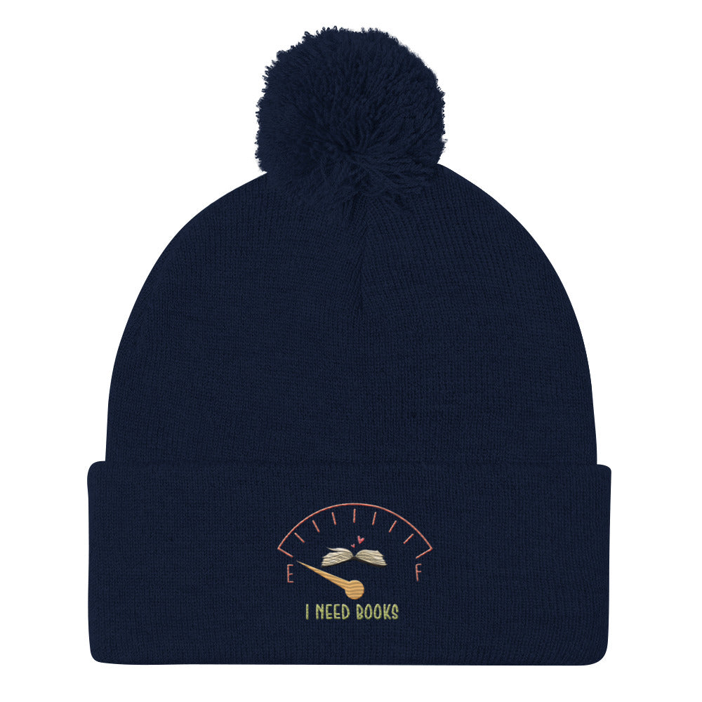 I need Books Pom-Pom Beanie