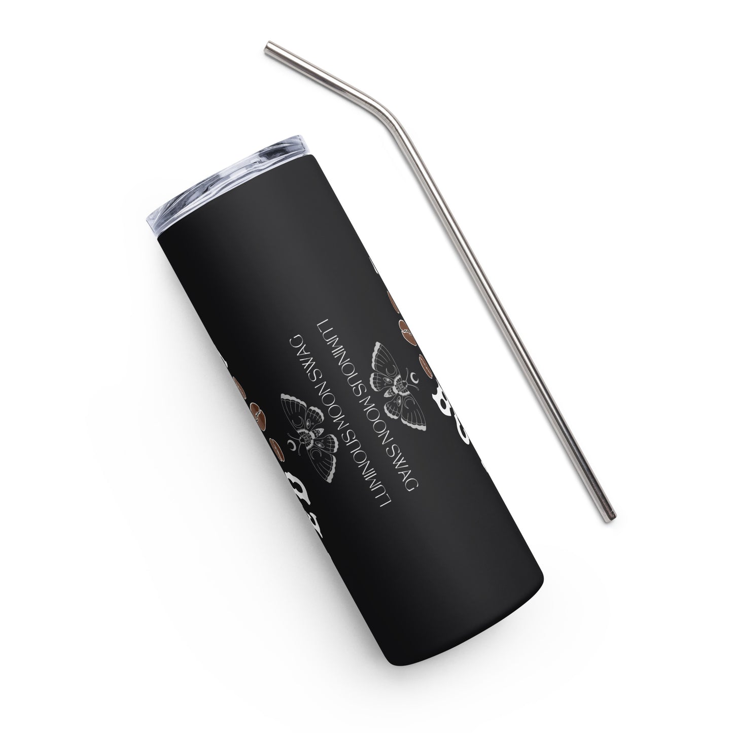 Dead Inside But Caffinated Stainless steel tumbler