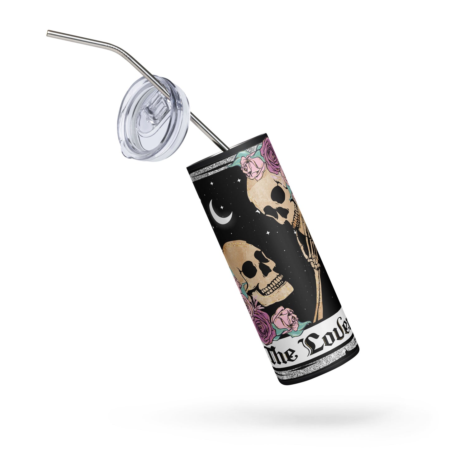 The Lovers Tarot Card Stainless steel tumbler