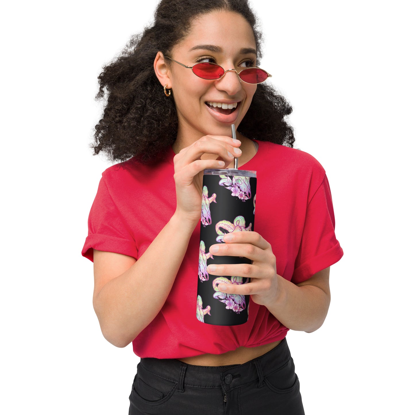 Rams Skull Pastel Tumbler