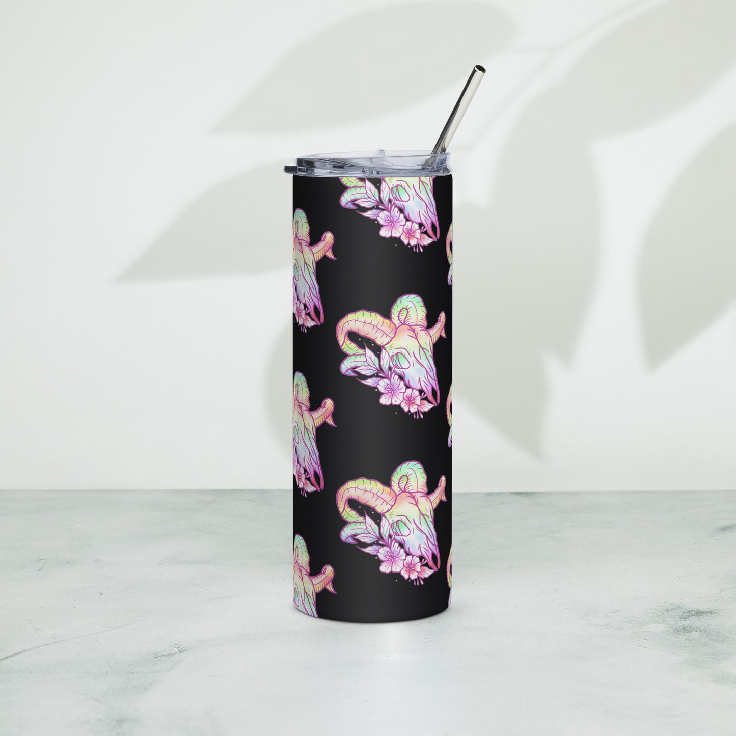 Rams Skull Pastel Tumbler