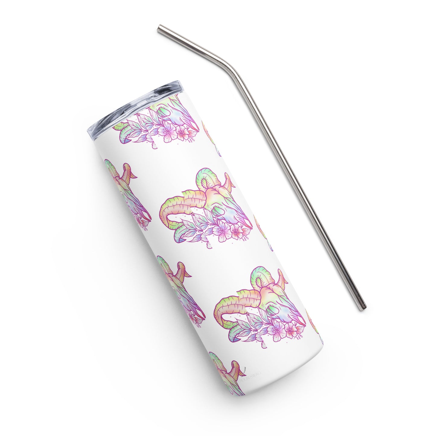 Rams Skull Pastel Tumbler