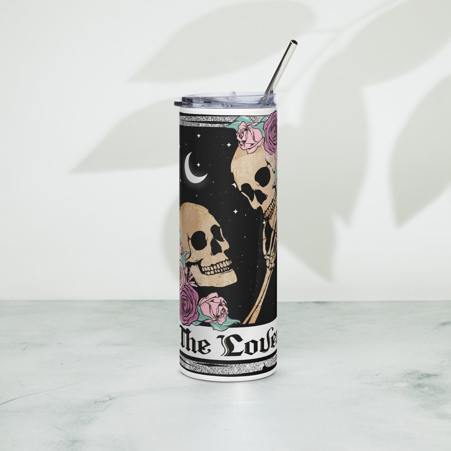The Lovers Tarot Card Stainless steel tumbler