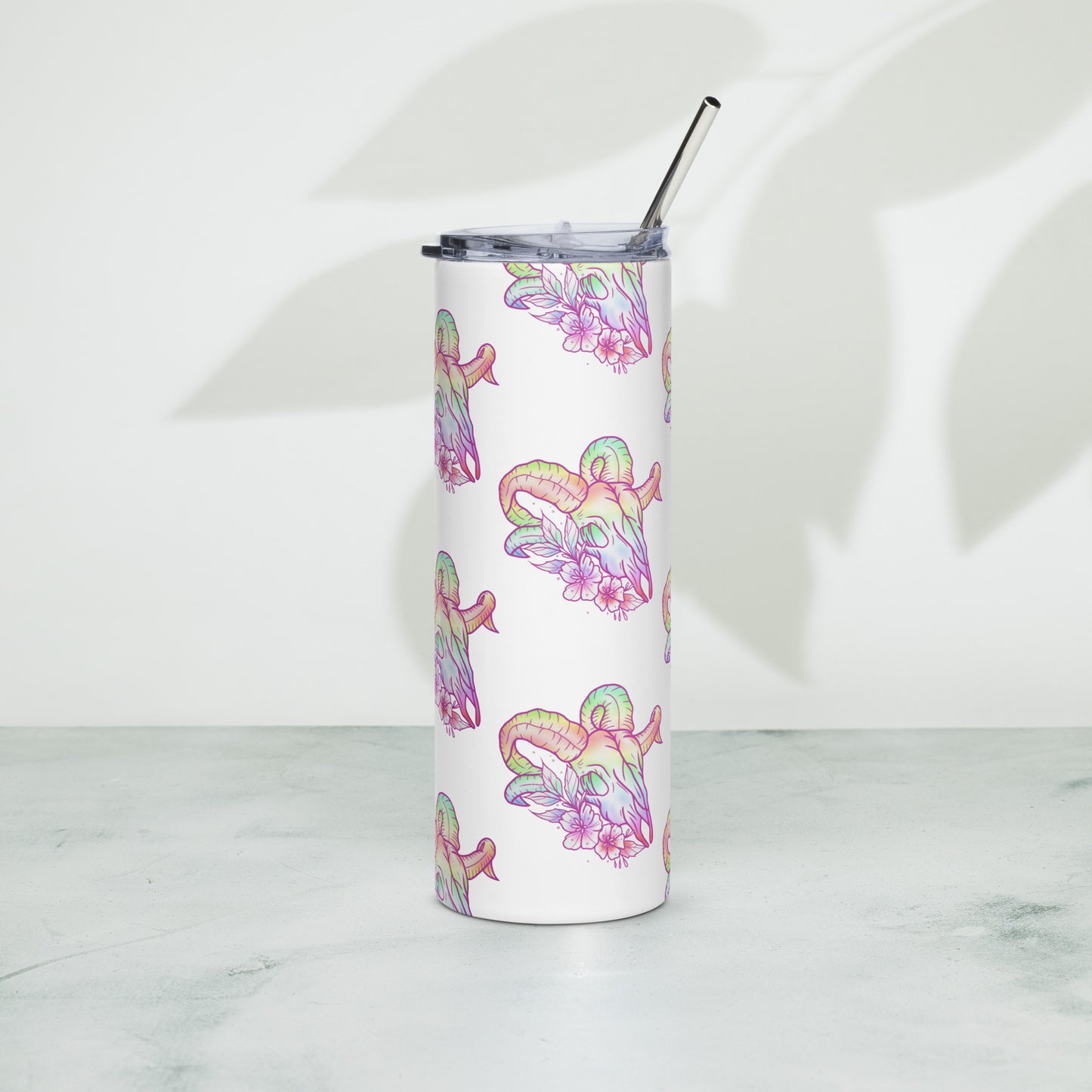 Rams Skull Pastel Tumbler