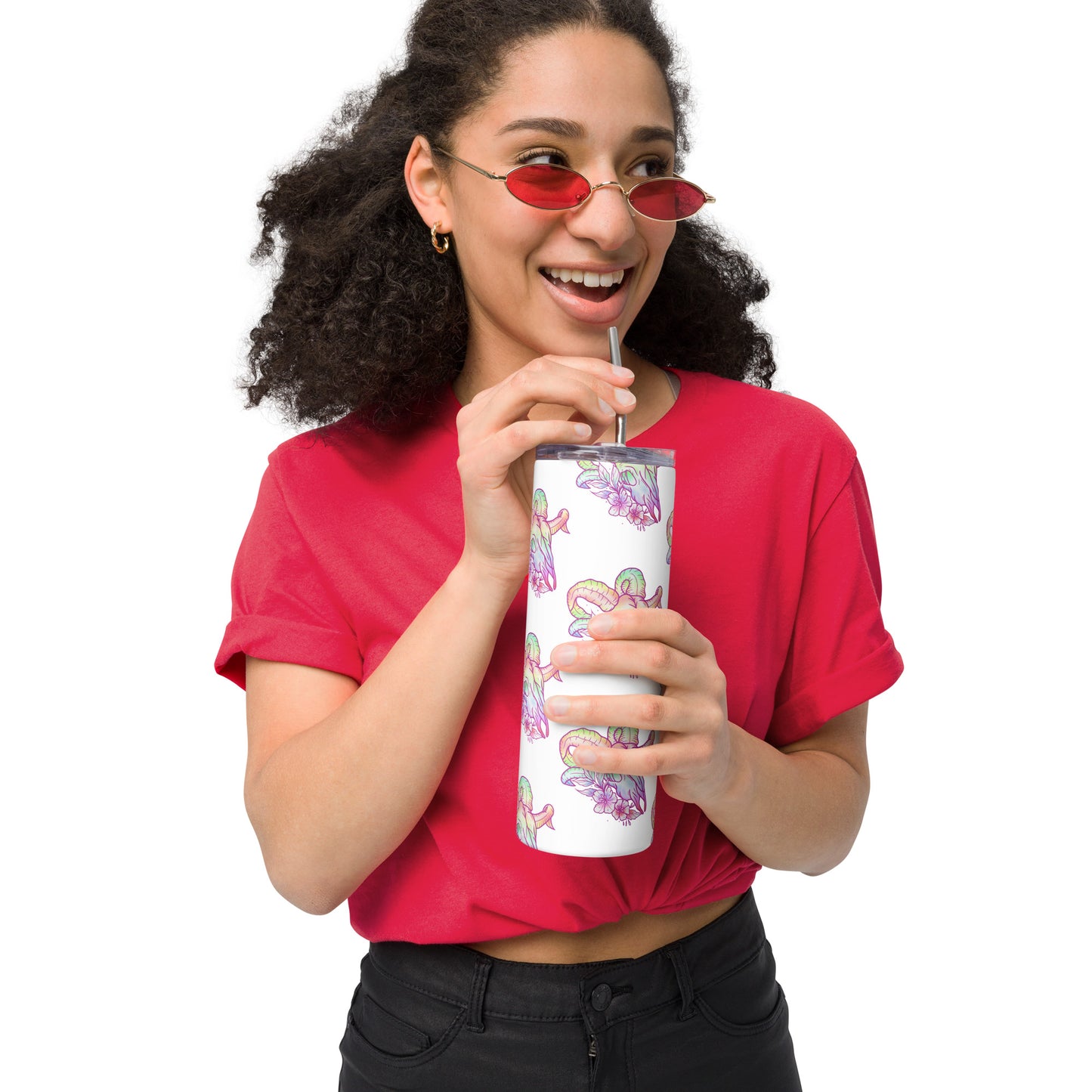 Rams Skull Pastel Tumbler