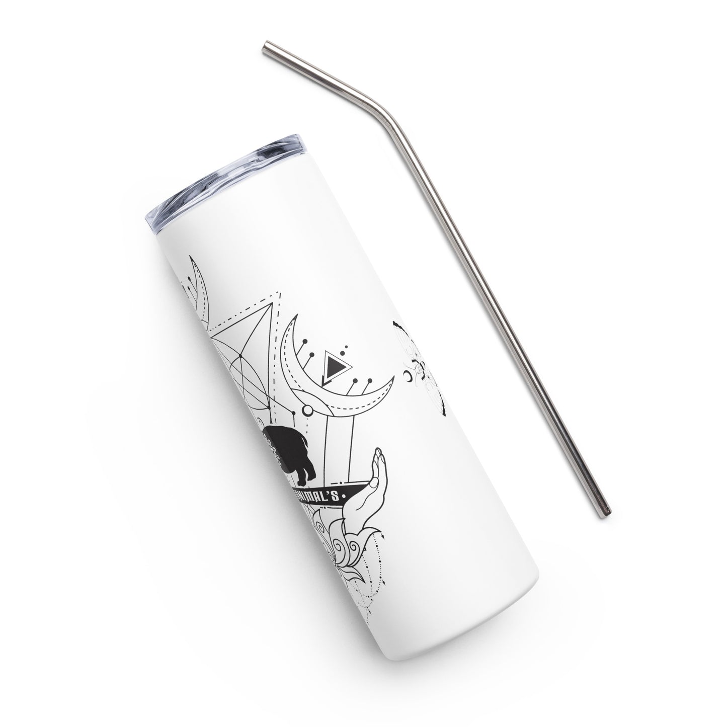 Hippo Spirit Animal Stainless steel tumbler