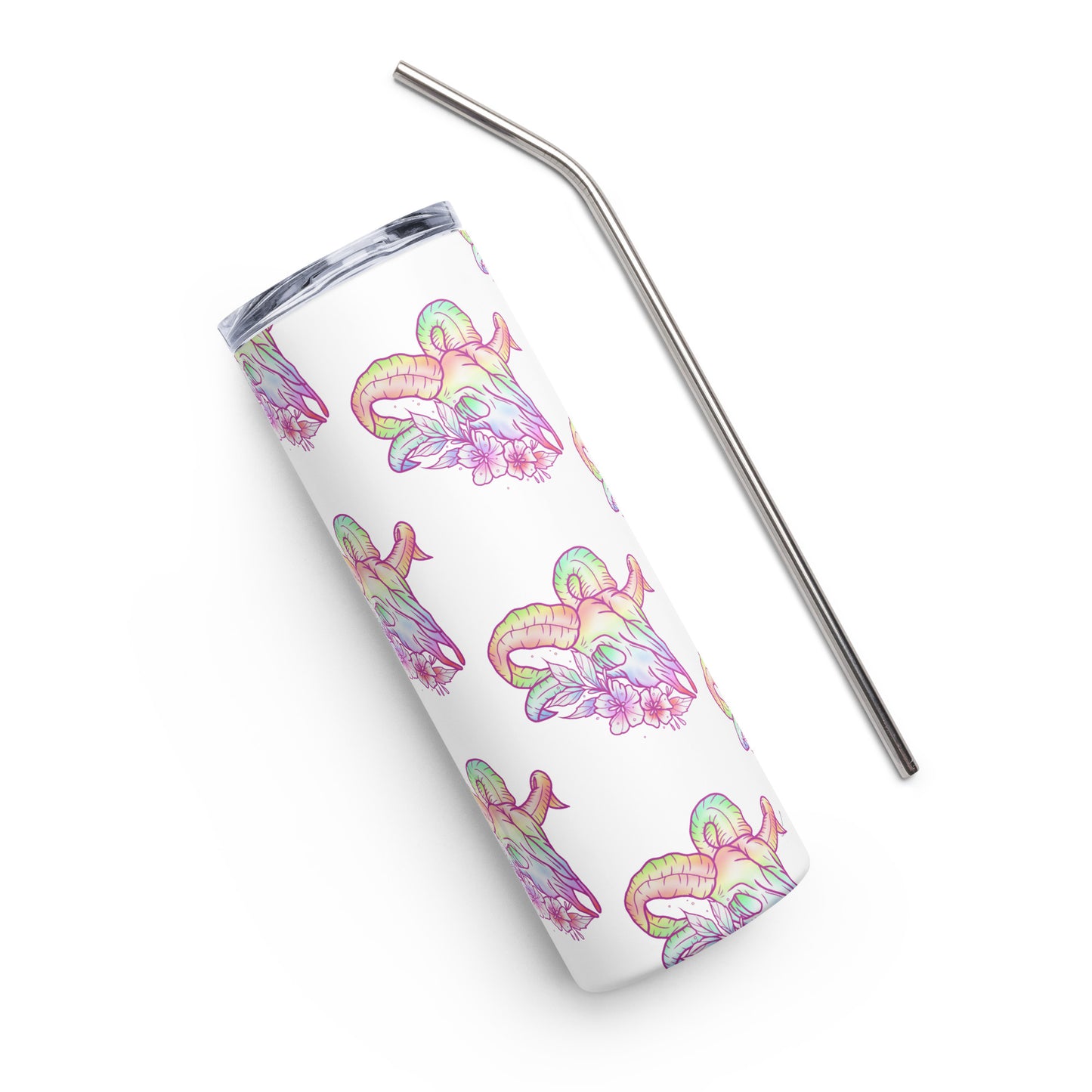 Rams Skull Pastel Tumbler