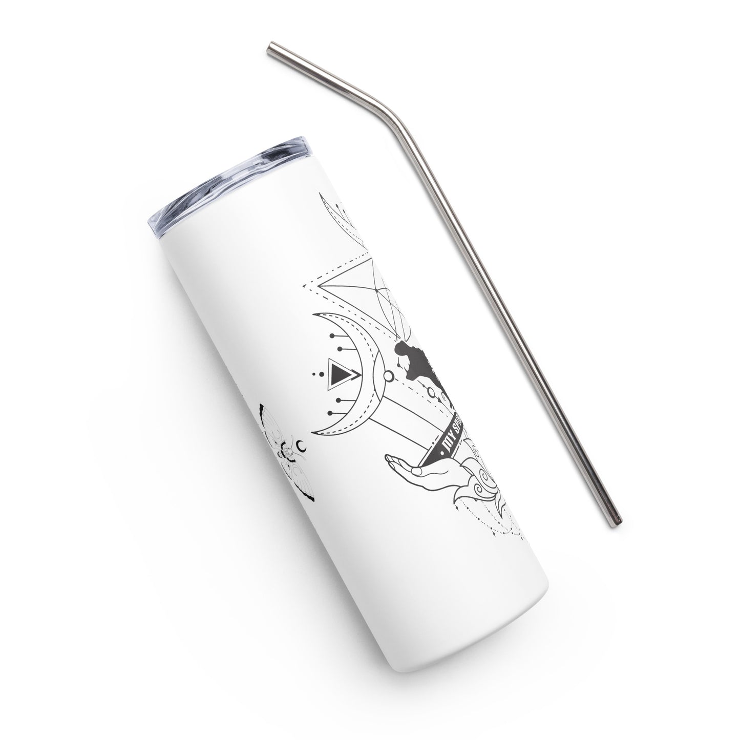 Hippo Spirit Animal Stainless steel tumbler