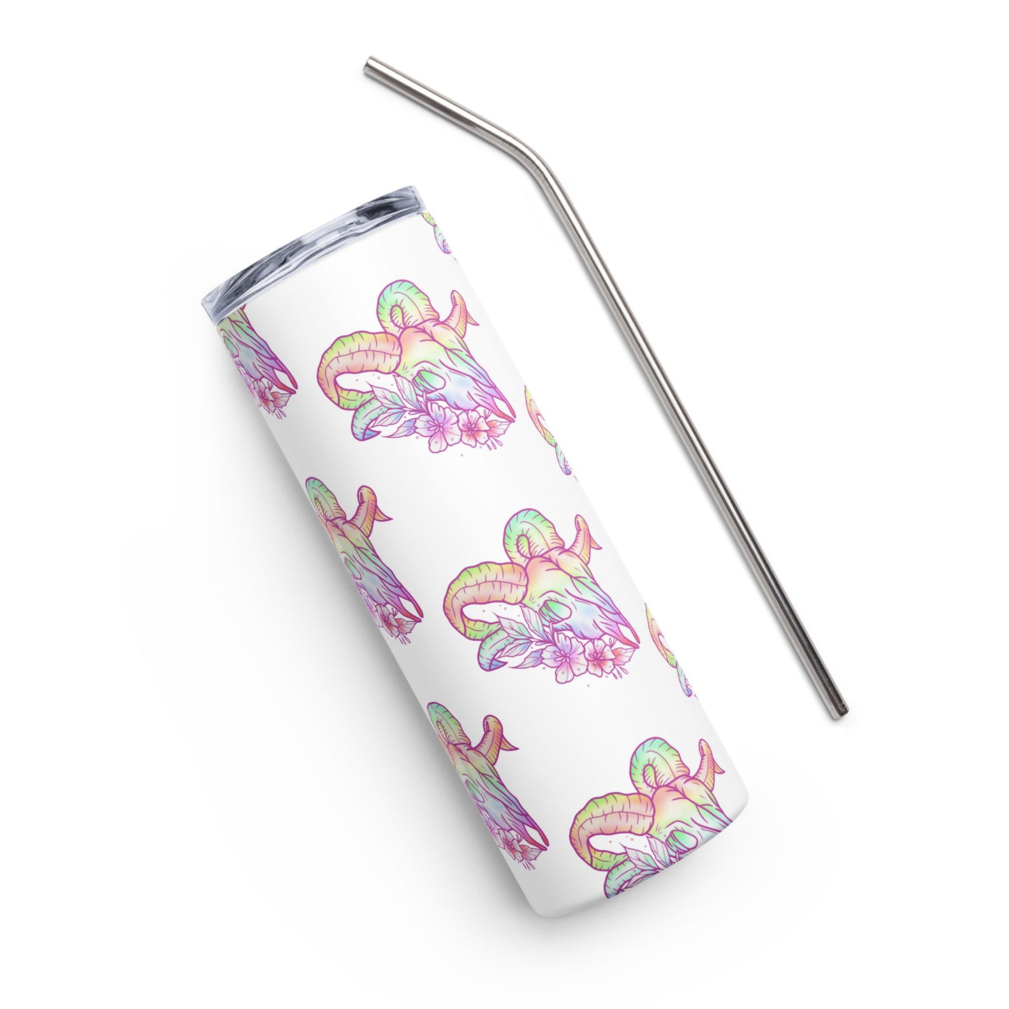 Rams Skull Pastel Tumbler