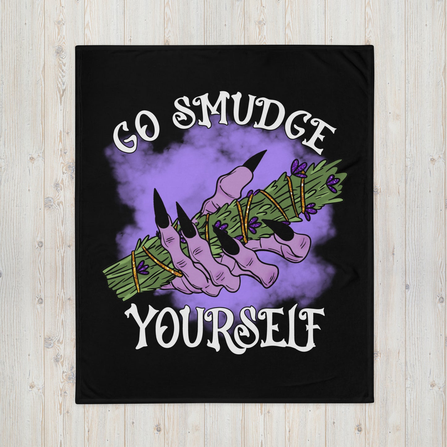 Go Smudge Yourself Throw Blanket
