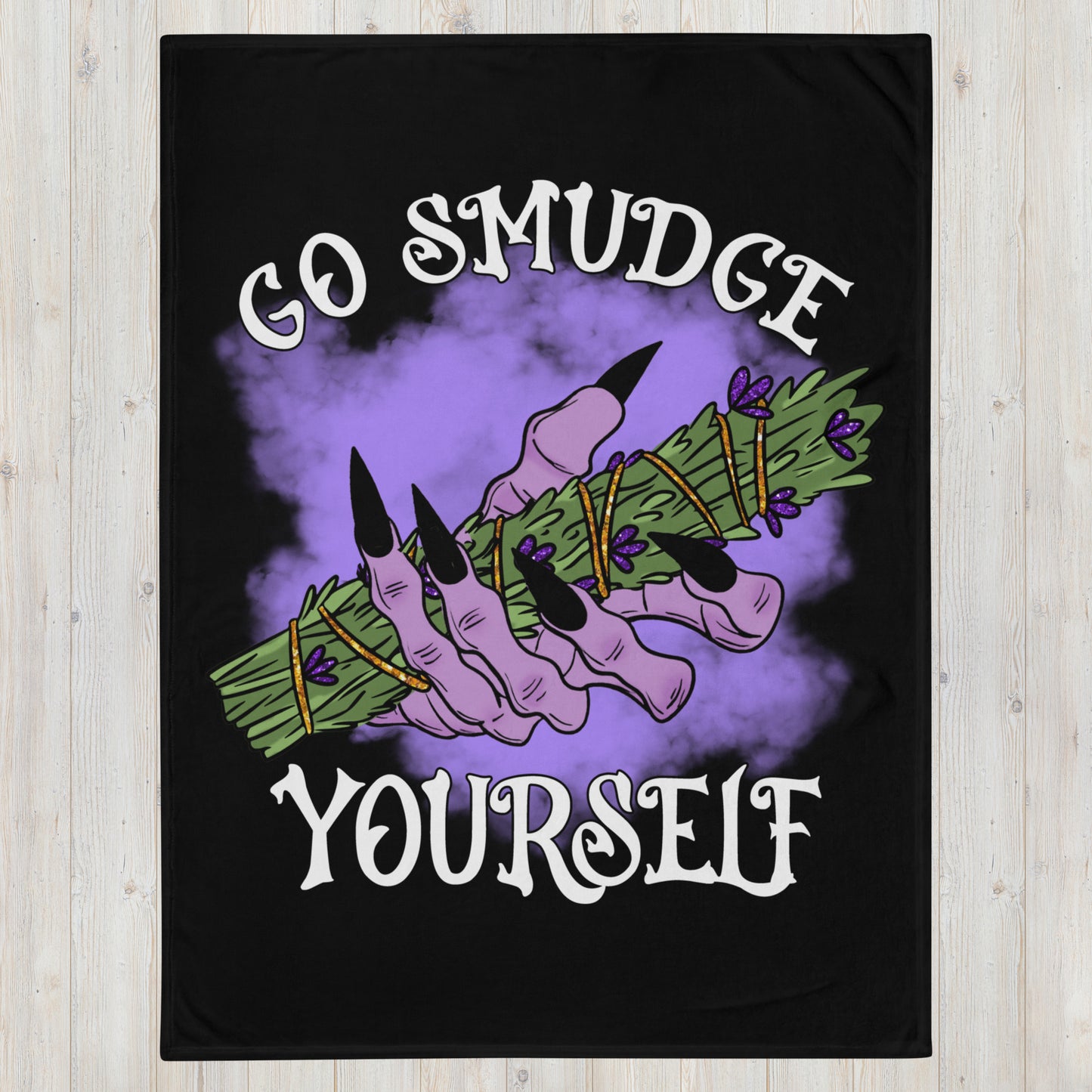 Go Smudge Yourself Throw Blanket
