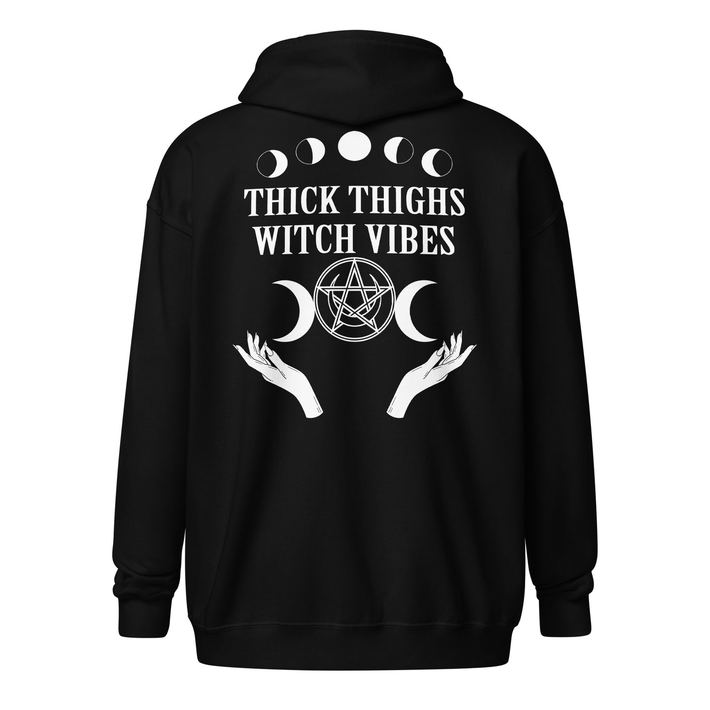 Thick Thighs & Witchy Vibes Unisex heavy blend zip hoodie