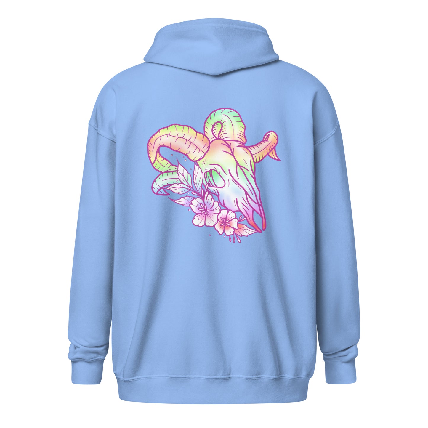 Rams Skull Pastel Unisex heavy blend zip hoodie
