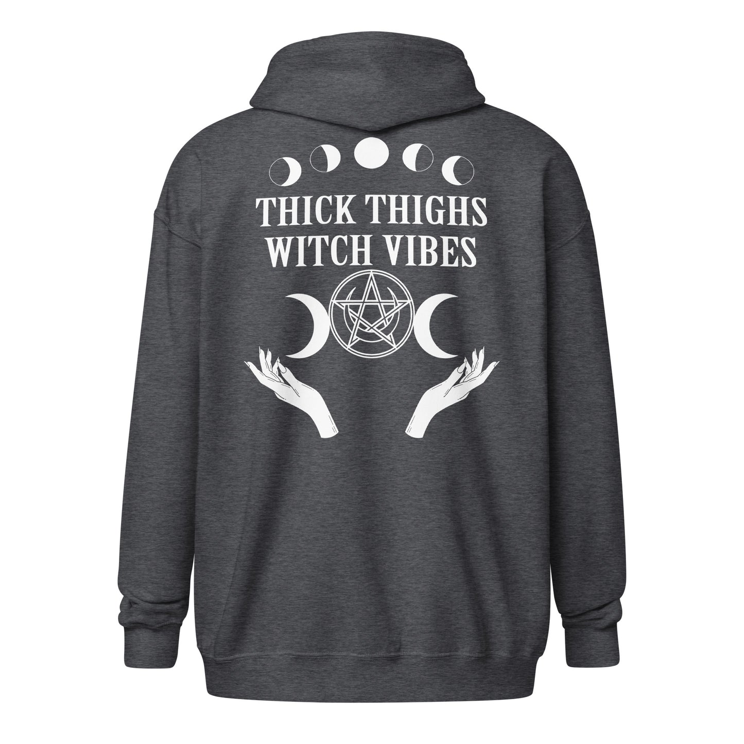 Thick Thighs & Witchy Vibes Unisex heavy blend zip hoodie