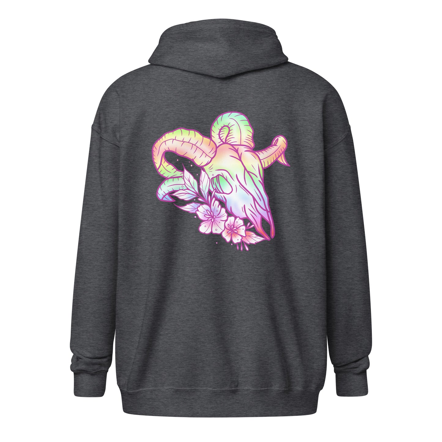 Rams Skull Pastel Unisex heavy blend zip hoodie