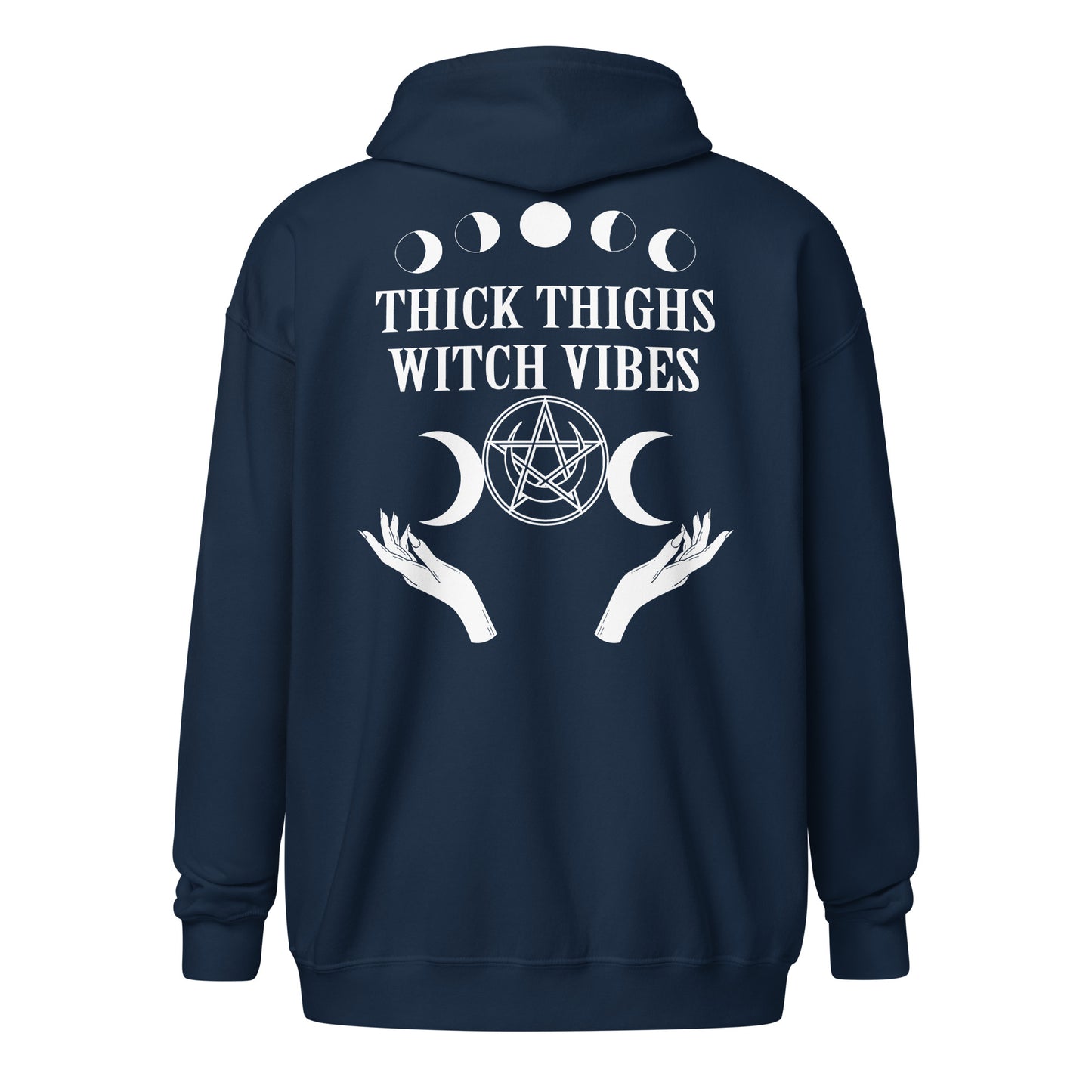 Thick Thighs & Witchy Vibes Unisex heavy blend zip hoodie