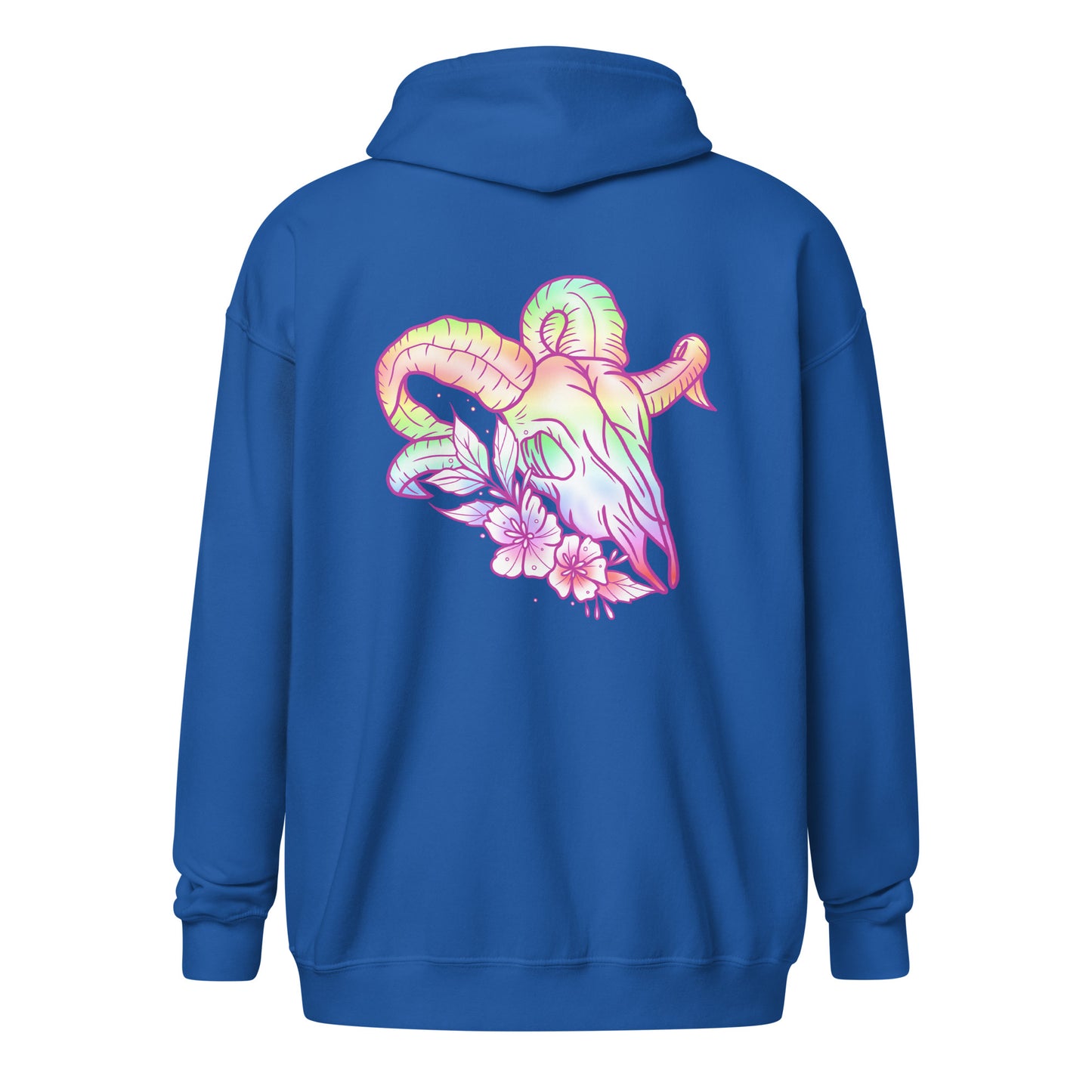 Rams Skull Pastel Unisex heavy blend zip hoodie