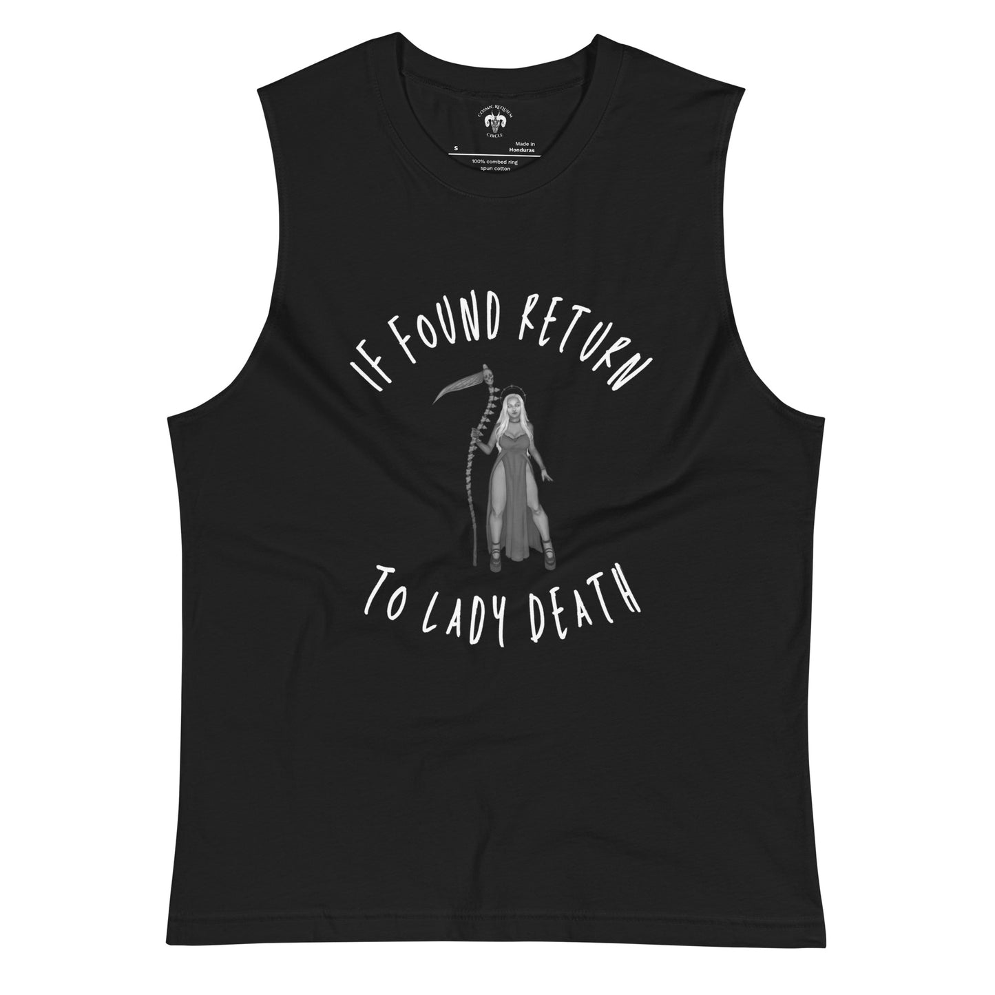 If Found Return to Lady Death Muscle Shirt