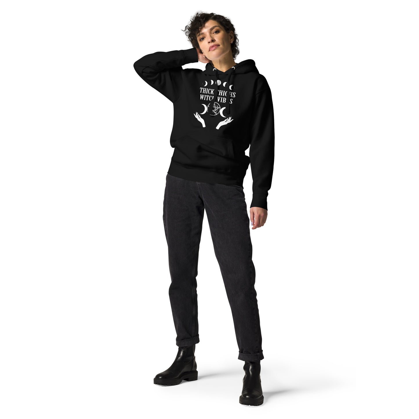 Thick Thighs & Witchy Vibes Unisex Hoodie