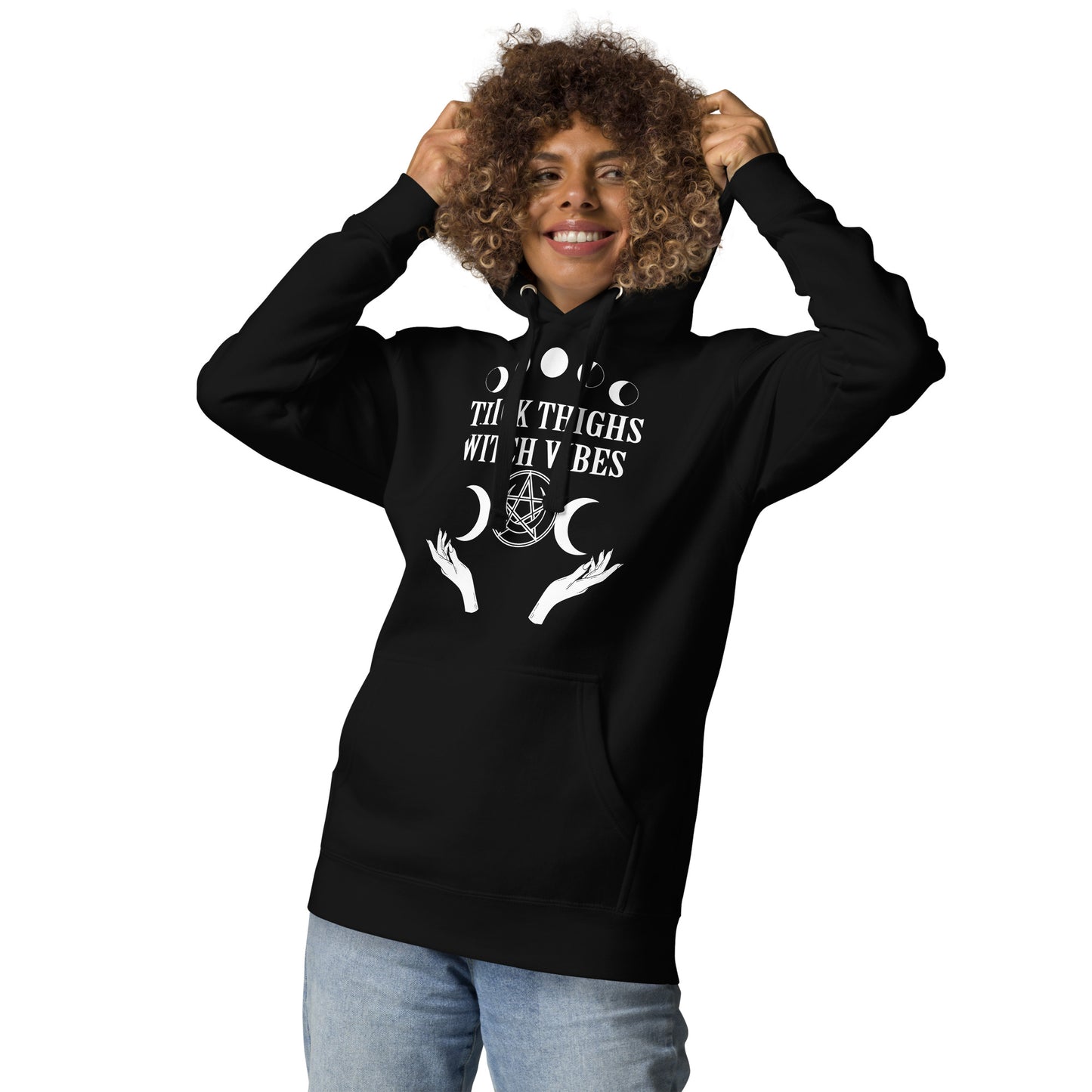 Thick Thighs & Witchy Vibes Unisex Hoodie
