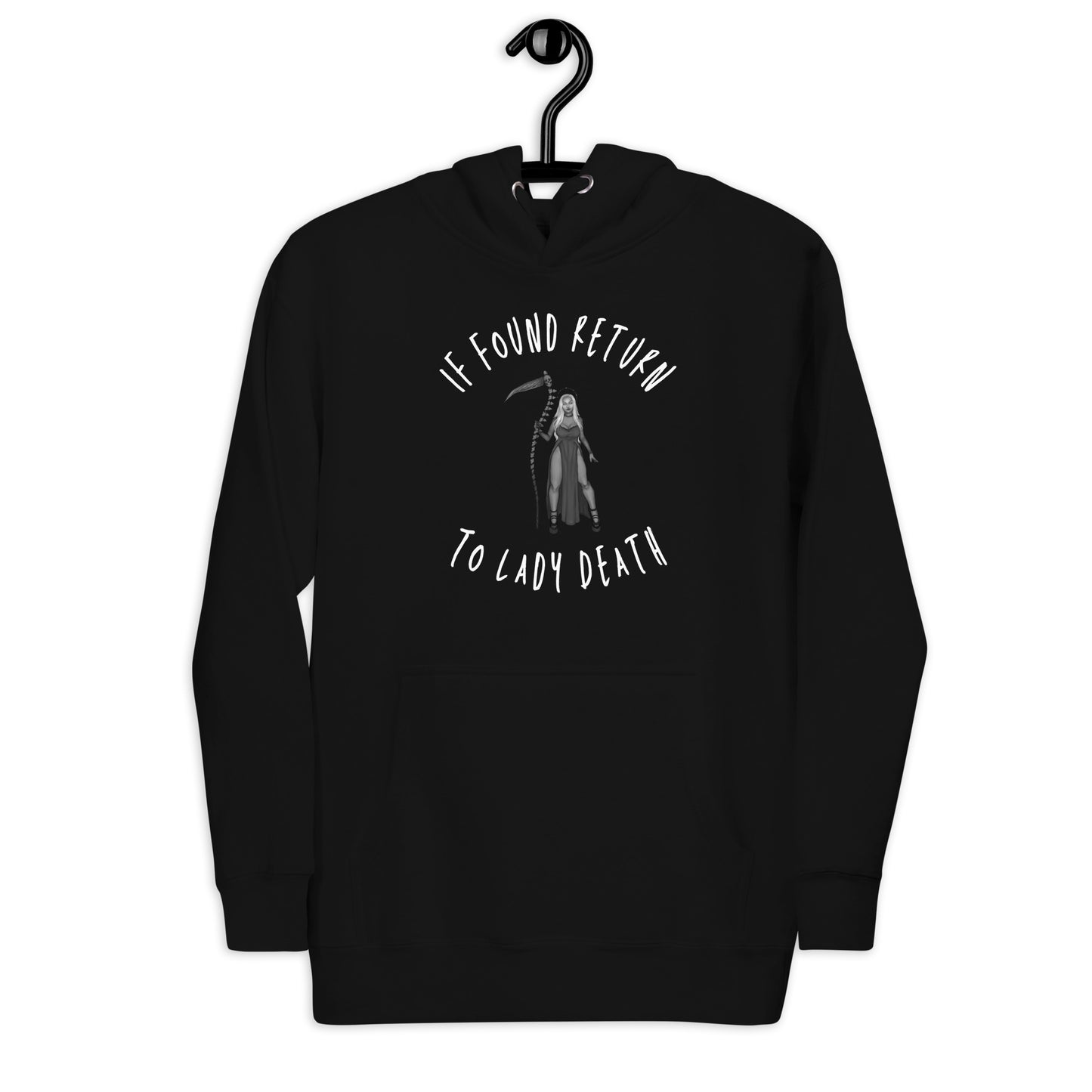If Found Return to Lady Death Unisex Hoodie