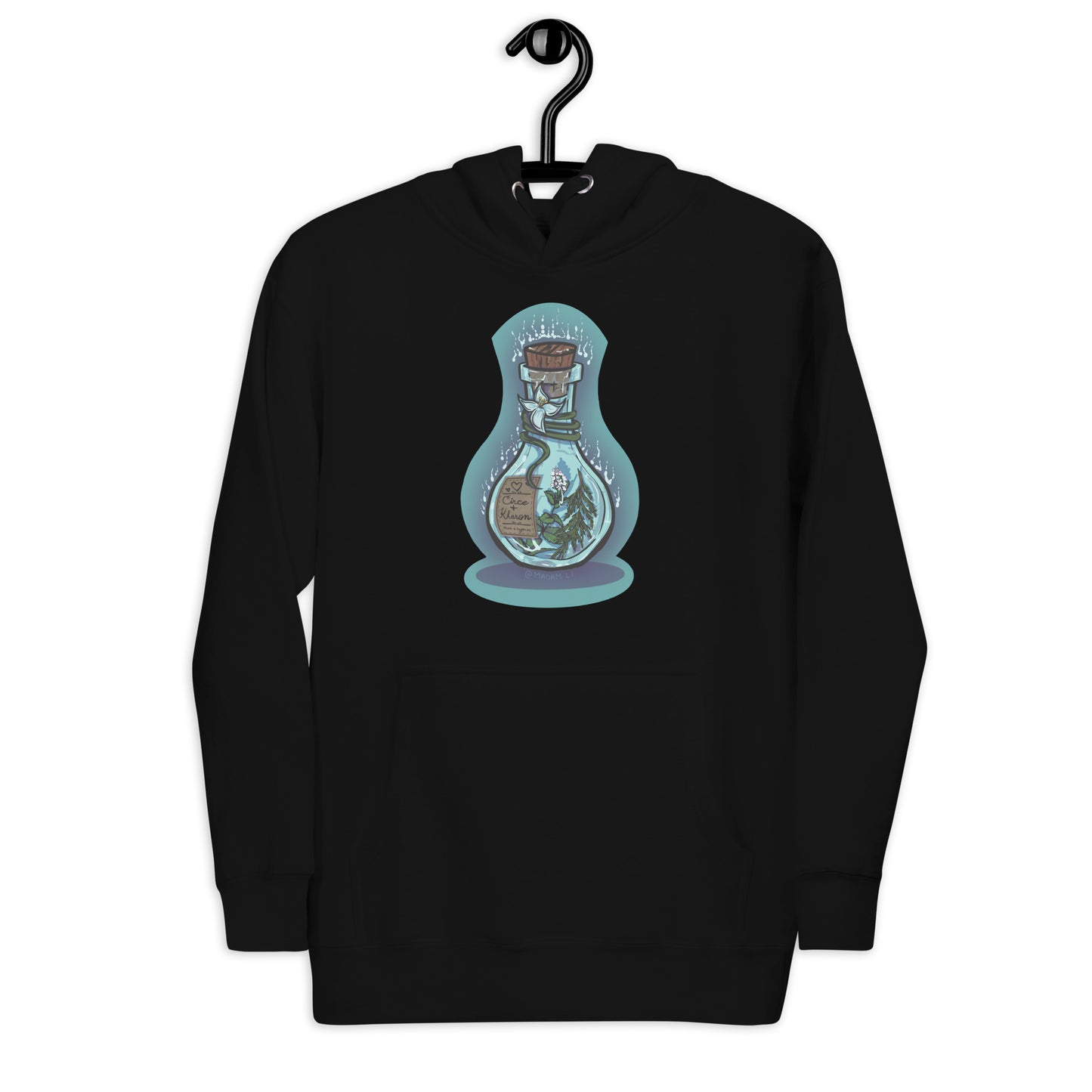 Whispers Across the Styx" Potion Bottle Hoodie by Madam__lj