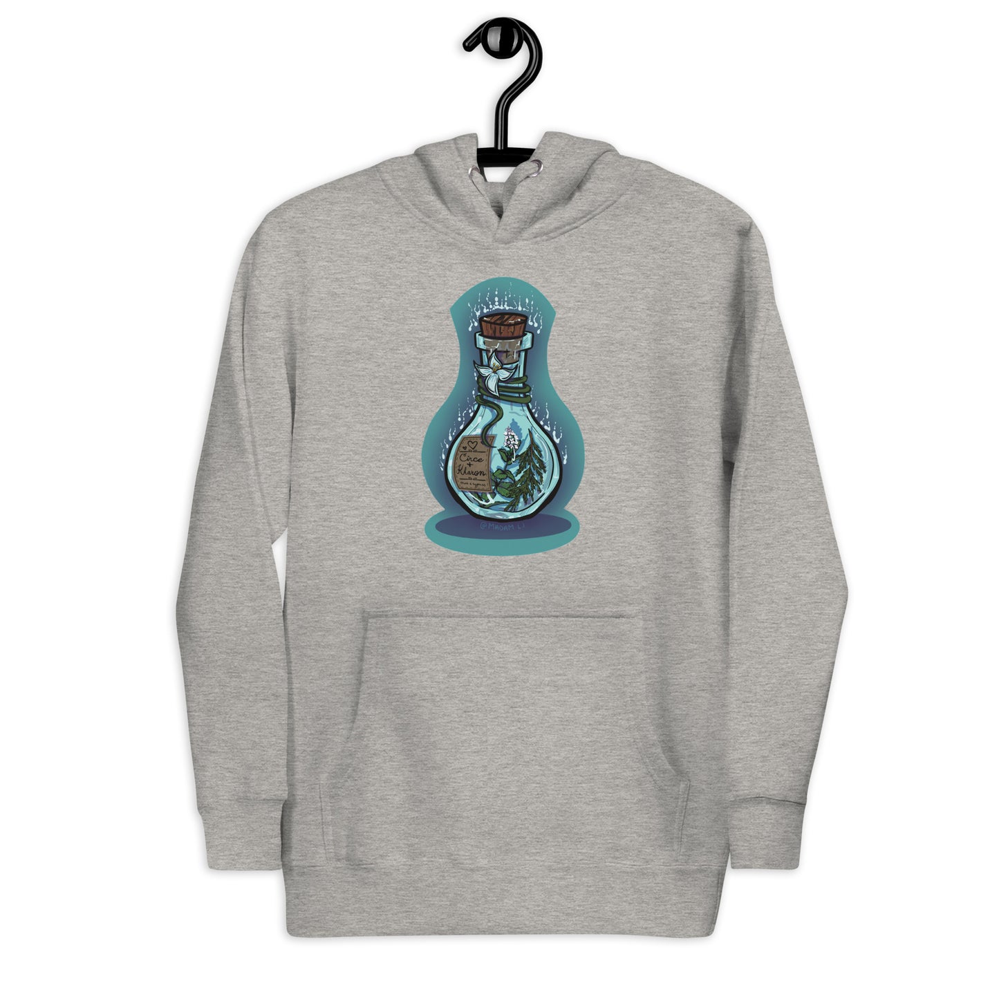 Whispers Across the Styx" Potion Bottle Hoodie by Madam__lj