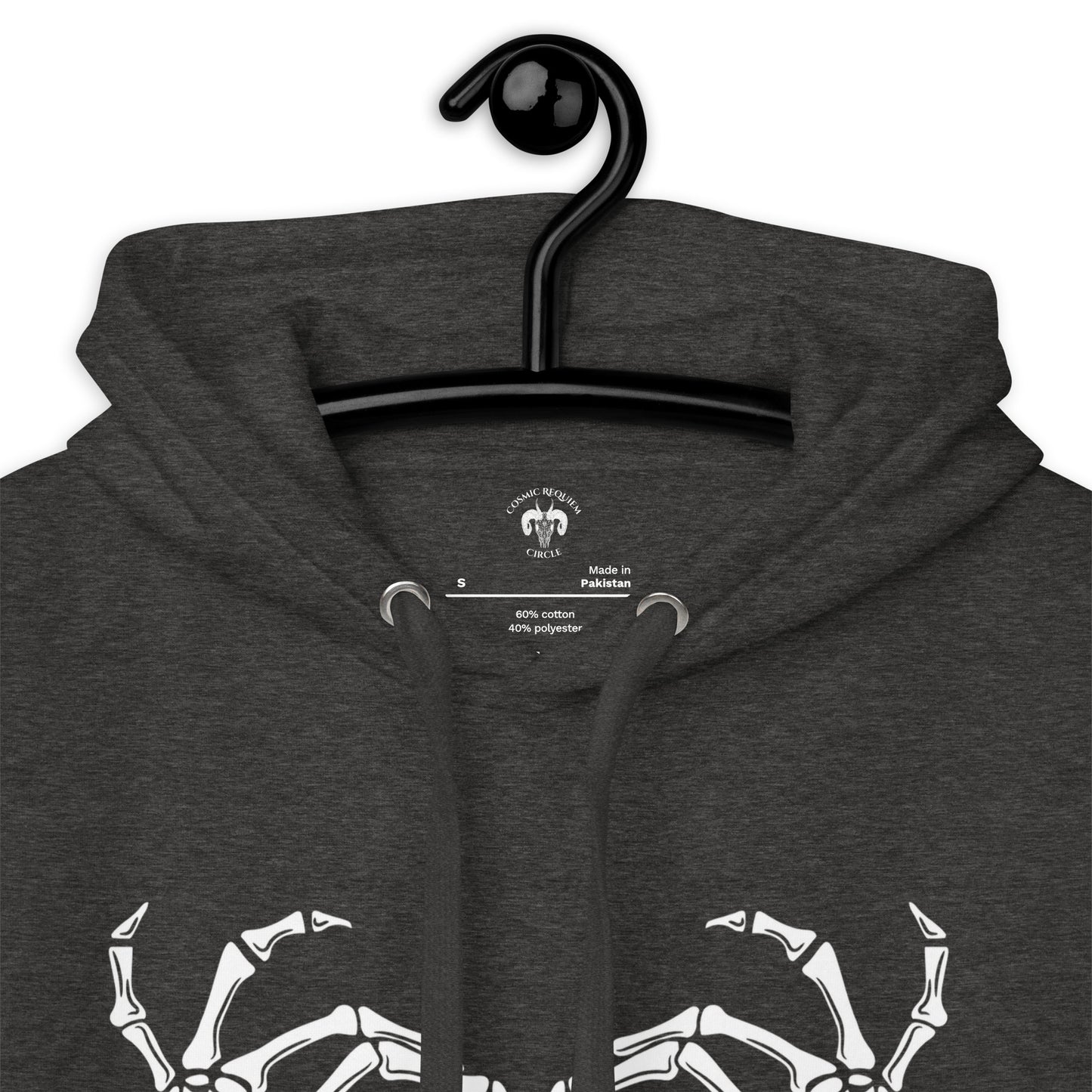 Hey Death Skeleton Heart Hands Unisex Hoodie