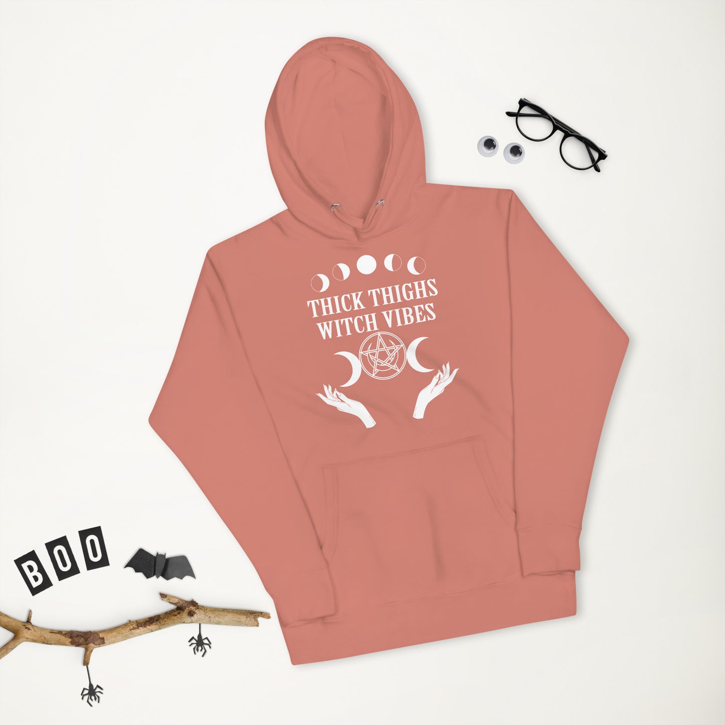 Thick Thighs & Witchy Vibes Unisex Hoodie
