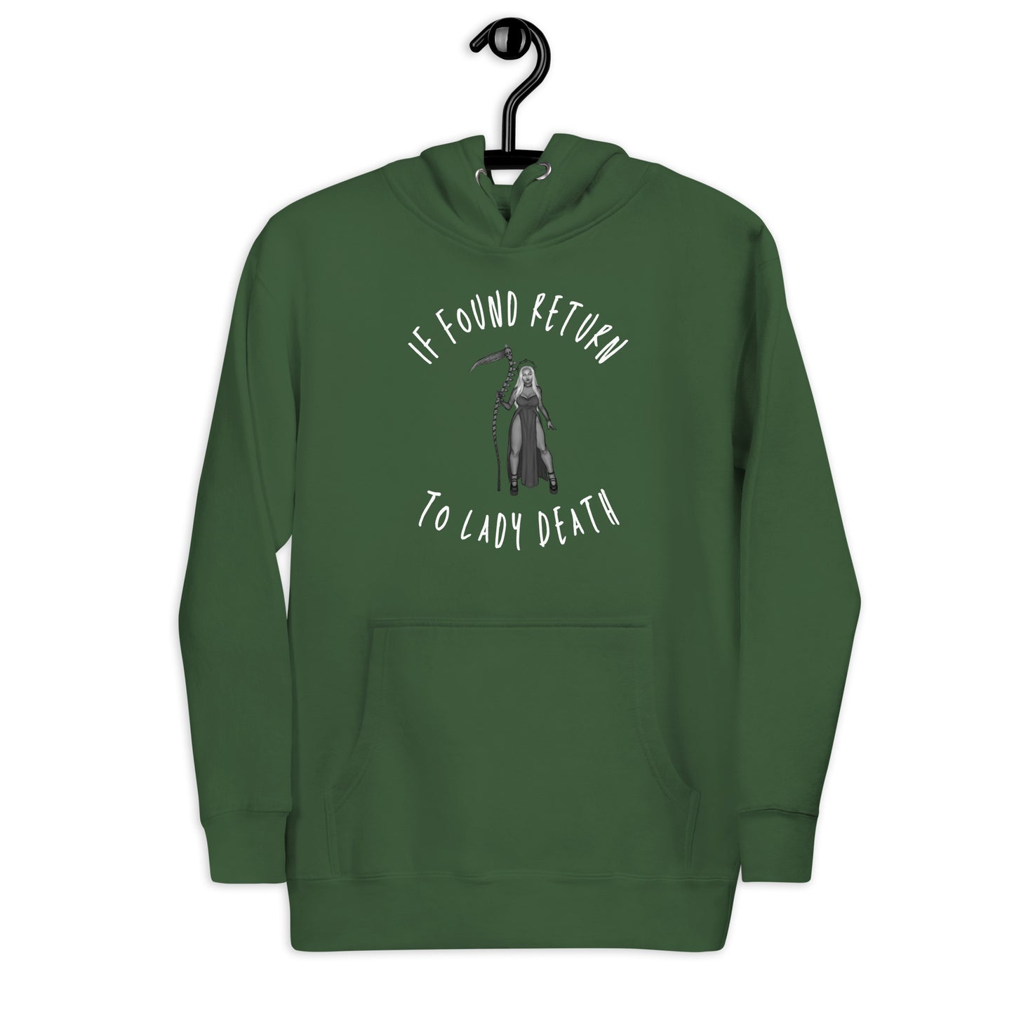 If Found Return to Lady Death Unisex Hoodie